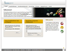 Tablet Screenshot of interaktionsdatabasen.dk